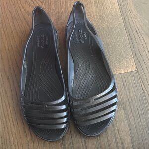 Crocs isabella Huarache Women's Black jelly sandals size 7 women’s